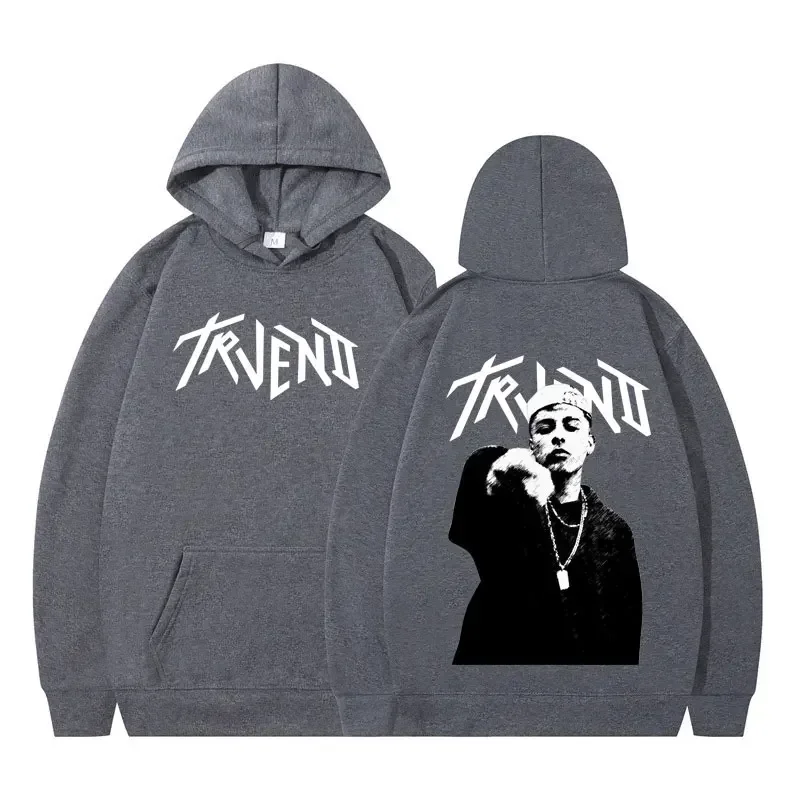 Customization Rapper Trueno Album Tour 2025 Punk Hoodie Fashion Men's Women Sweatshirts Long-sleeved Hip-hop Loose Casual Oversi