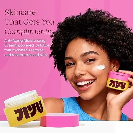 JiYu NAD+ Hydrating Face Moisturizer – Korean Anti-Aging Cream for Radiant, Firm & Smooth Skin – Deeply Hydrating & Brightening Daily Moisturizer Cream for Face and Body, All Skin Types – 50 ml - view 4