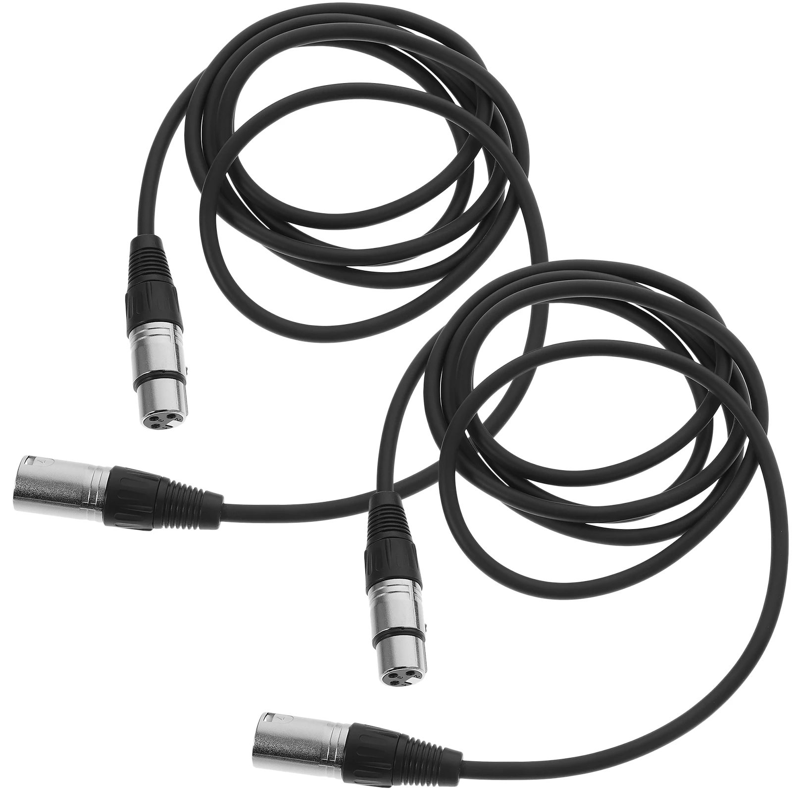 

2pcs 2m Cable Mic Cord Microphone Line High Fidelity Audio Patch Male to Female Converter Signal Transfer for Mixer