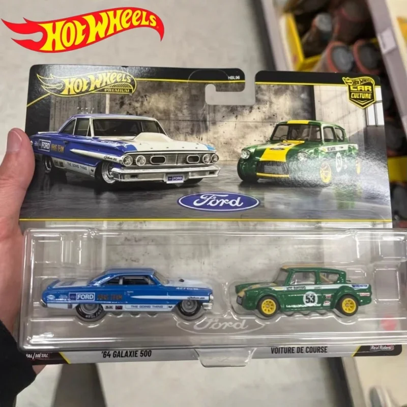 

Mattel New Hot Wheels Back To The Future Premium Exclusive 2-Pack Set Volkswagen Golf Ford Anglia Hbl96 Car Culture Toy Vehicles
