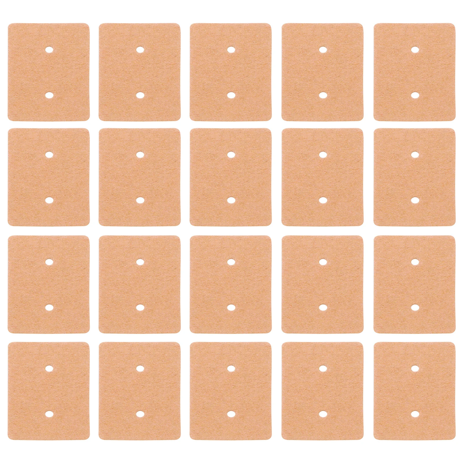 

200Pcs Kraft Paper Earring Display Cards Blank DIY Jewelry Holder Organizer for Ear Studs Packaging Selling Earring Cards