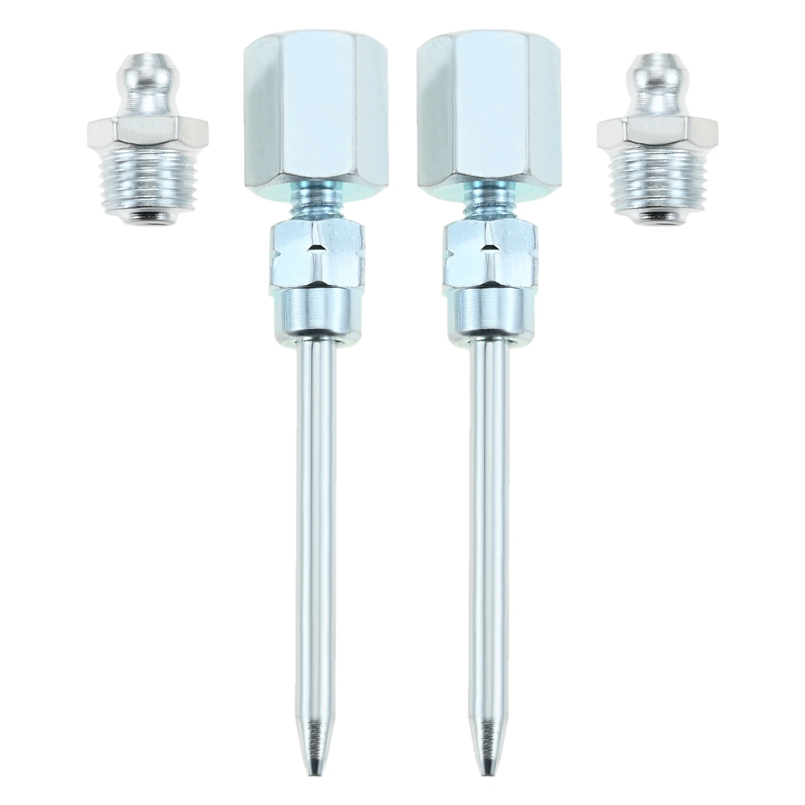 2 حزمة فوهة إبرة الشحوم محول شحم إبرة ضيقة مع 1/8 "NPT المواضيع إبرة الشحوم المناسب لأجزاء معدنية للسيارات