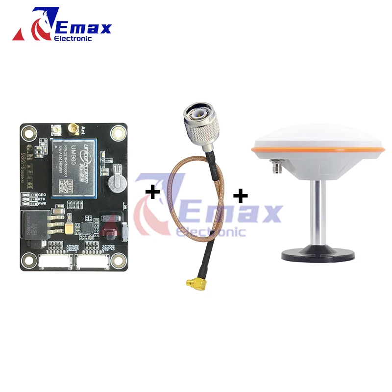 

Unicore UM980 High-precision Dual-RTK GNSS Receiver WIth Geomagnetism SoC-NebulasIV Multi-freq Dual-antenna with EM500 Helix Ant