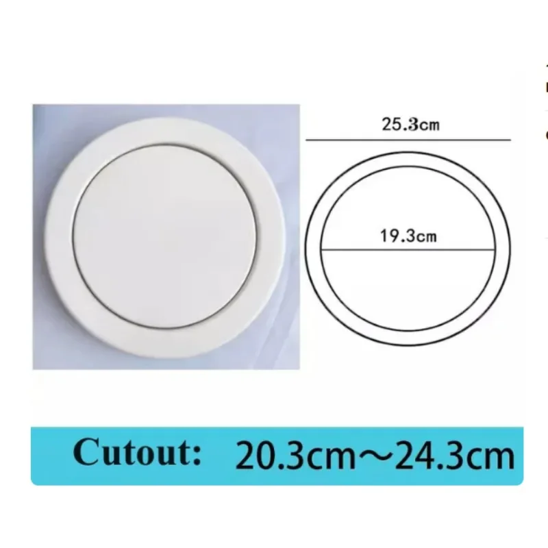 1Piece White Lacquer Stainless Steel Rectangle Round Square Flip Swing Top Trash Lid Kitchen Bath Worktop