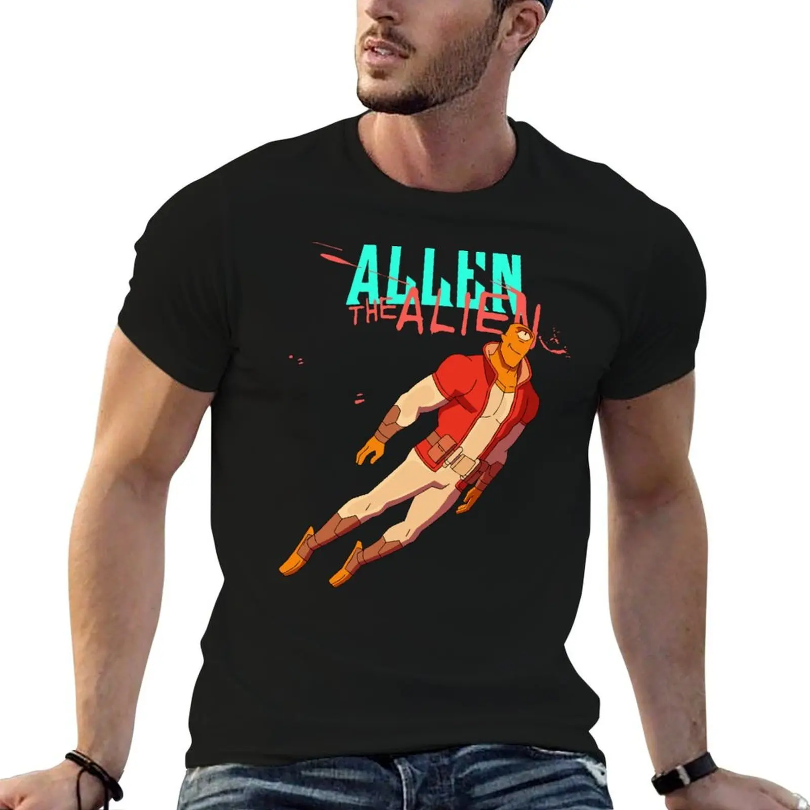 

Allen The Alien Invincible T-Shirt t shirts designer t shirts for man slim fit t shirt man luxury T-shirt
