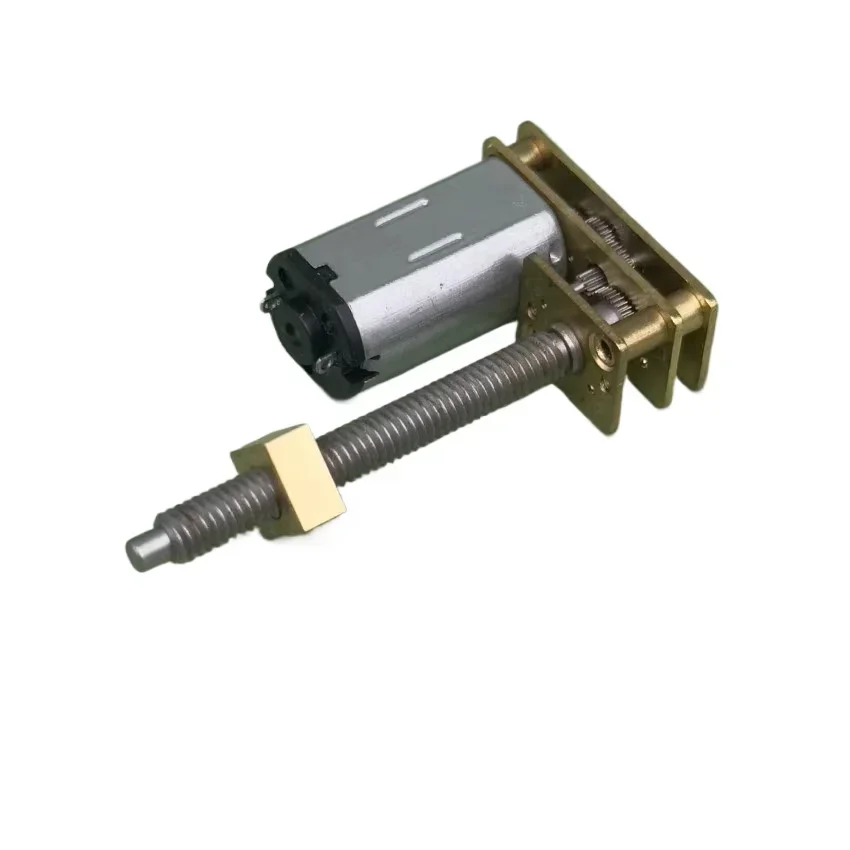 Mini N30 Metal Gearbox Gear Motor DC 1.5V-6V 145rpm-600RPM With 35mm M4 Thread Flip Output Shaft 30mm linear actuator.