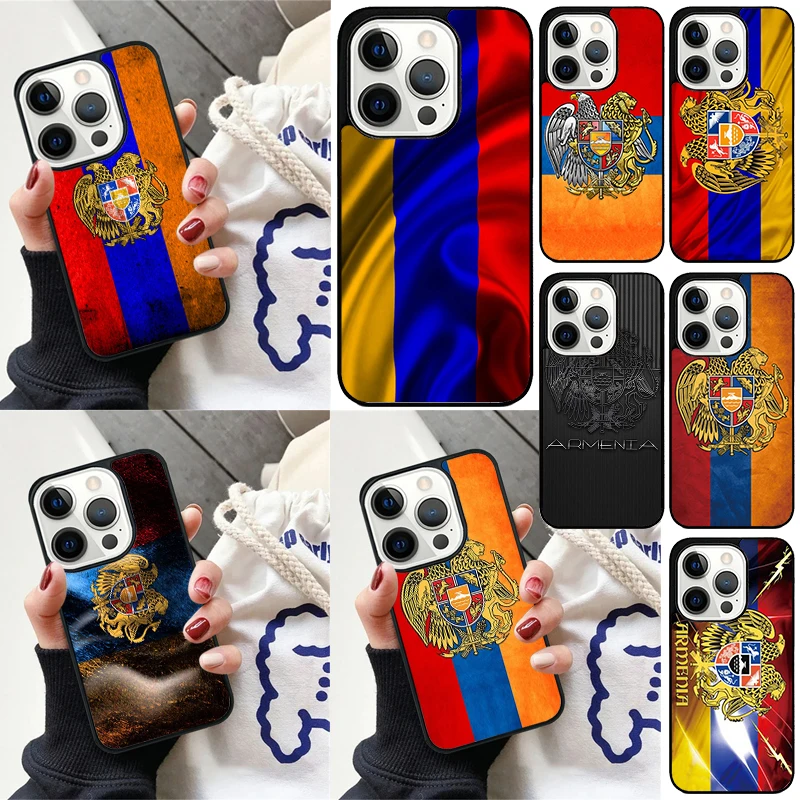 Armenien Wappen Flagge Telefon Fall Abdeckung für iPhone 17 Air 16 15 14 Plus für Apple 16 11 12 13 Pro Max coque