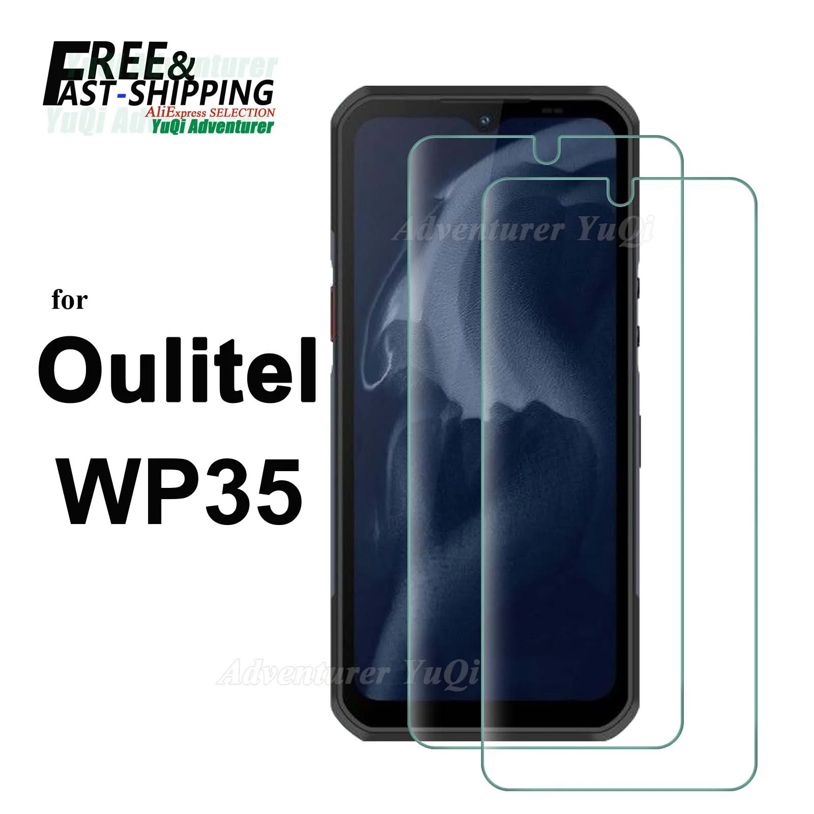 Screen Protector For Oukitel WP35 6.6 inch Tempered Glass HD Crystal  mica 9H Anti Scratch Case Friendly High Aluminum