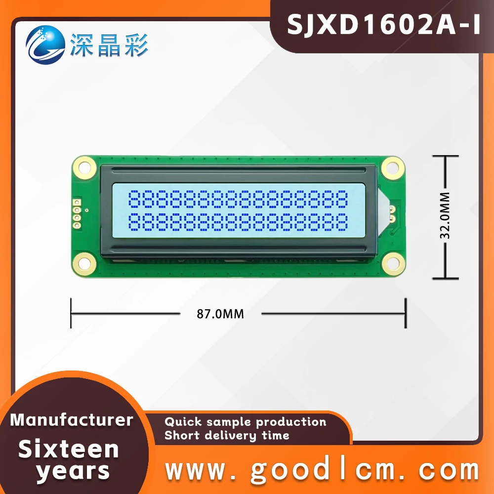 1602A-1 lcd display module16x02 AIP31068L controller STN grey positive LCD module Multiple modes and colors  5V power supply