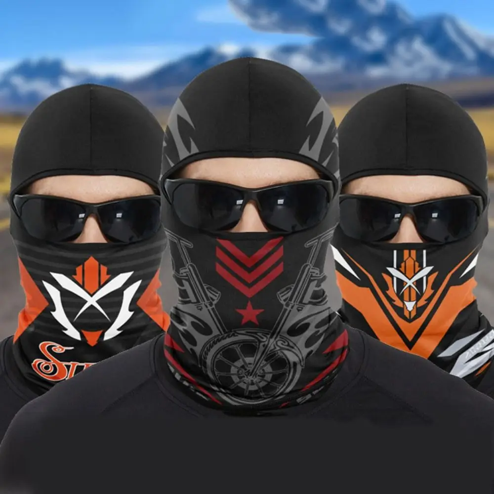 Funny Ape Mouth Skull Motorcycle Balaclava Lightweight Breathable Cycling Full Face Mask Sun Protection Quick Dry