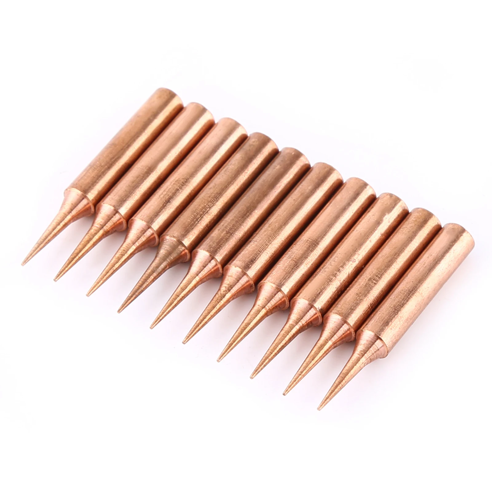 

10pcs Pure Copper Low Temperature Soldering Iron Solder Tips Station Tool 900M-T-I Station Tool Soldering Iron