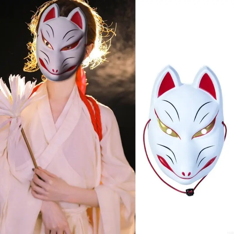 193e Foxes Maske Masquerade Maske Halloween Cosplays Mask Anime Mask Vollgesichtsmaske