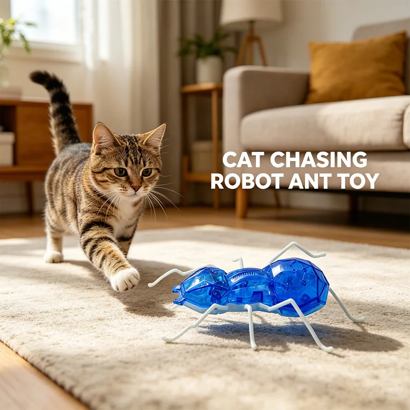 Smart electric toy for pet cats, self-entertaining and boredom-relieving gadget, automatic sensor mini toy for kittens to chase
