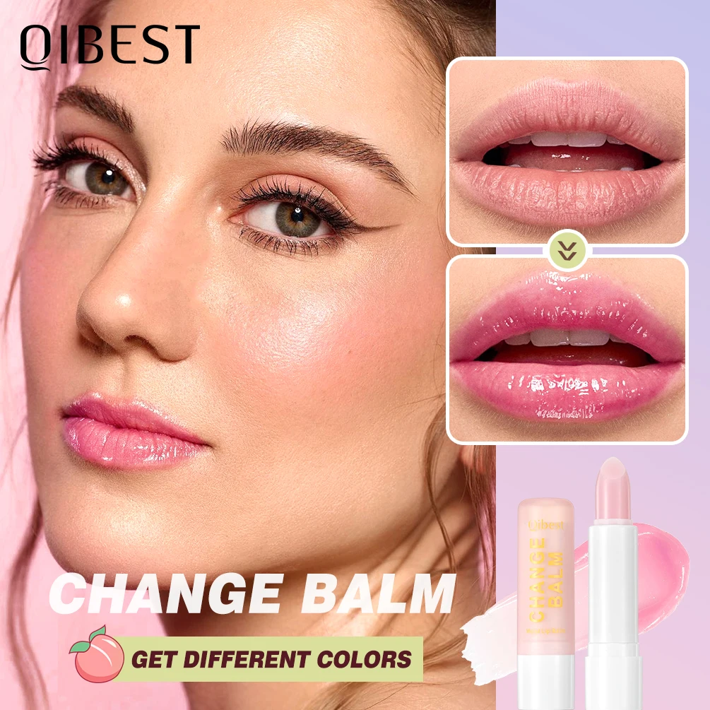 مجموعة أحمر شفاه QIBEST مكونة من 3 ألوان مرطبة ومجددة لتغيير الألوان ترطيب الشفاه وتفتيح أحمر الشفاه بلون الشفاه