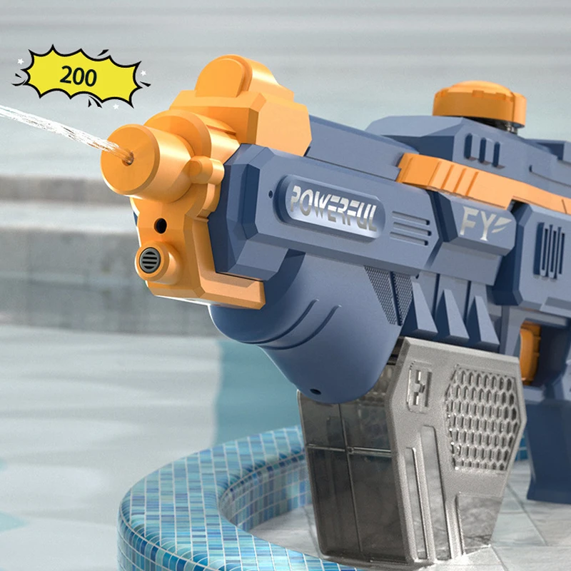 Pistola de agua eléctrica de juguete para adultos, niños y niñas, pistola de agua de lanzamiento continuo automático, pistolas de alta presión,