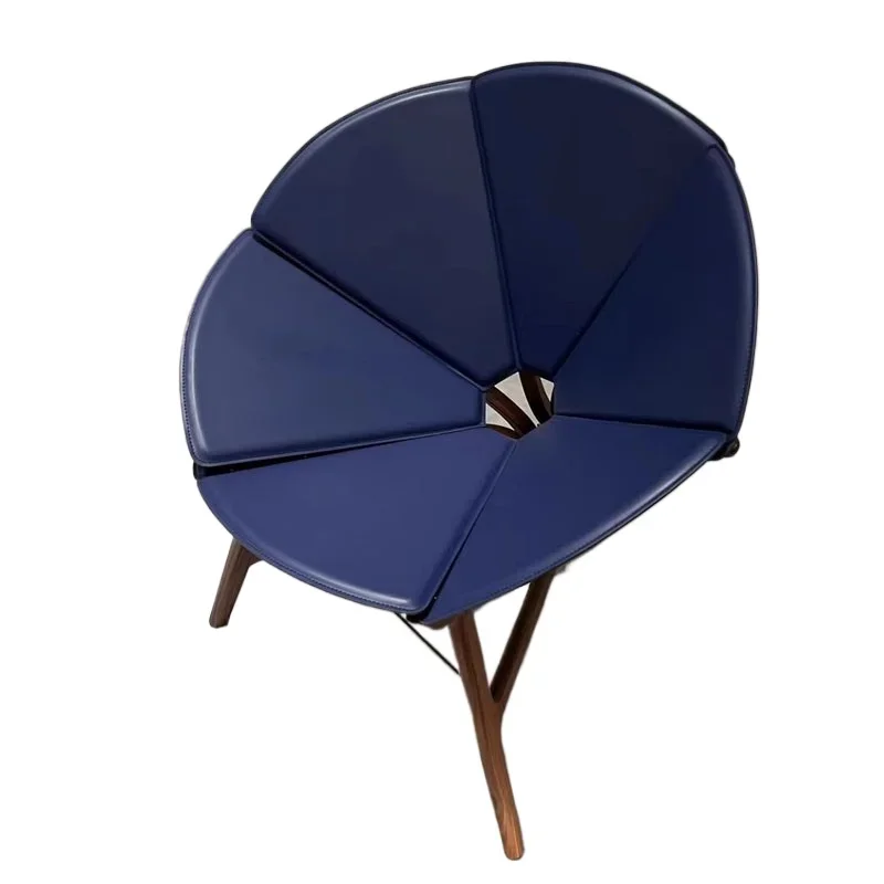 

Petal chair, model room lobby reception lounge chair, ash wood folding