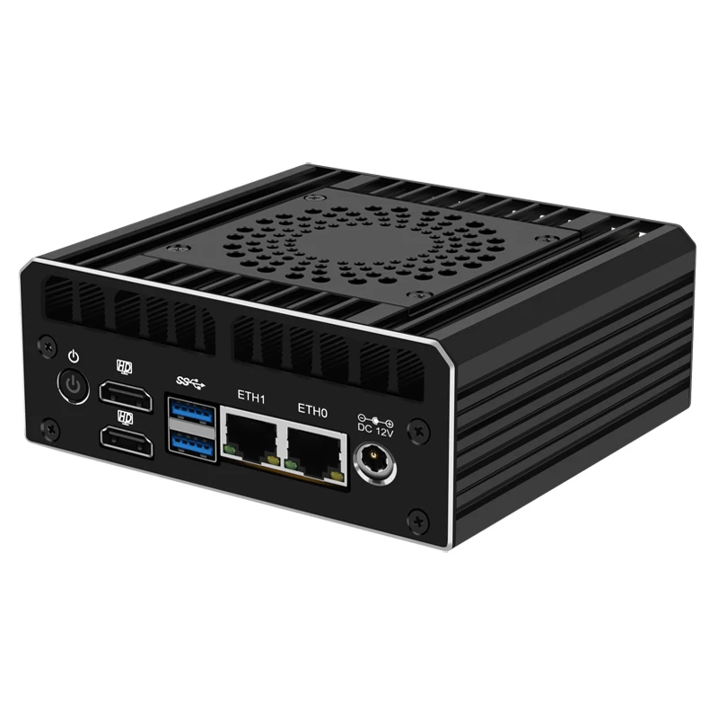 Router PC Intel i3-N305 N100 terbaru, PC Mini 2 * i226 2.5G 2 * HDMI2.0 2 * USB3.2 DDR5 4800MHz PCIex4 DIY NAS Firewall Server komputer