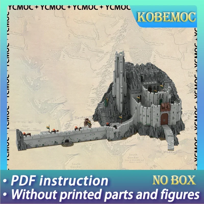 

Кольца из фильма YcMoc, строительные блоки, средневековые времена, Helm's, глубокие технологические кирпичи, замок «сделай сам», вид на улицу, детские игрушки