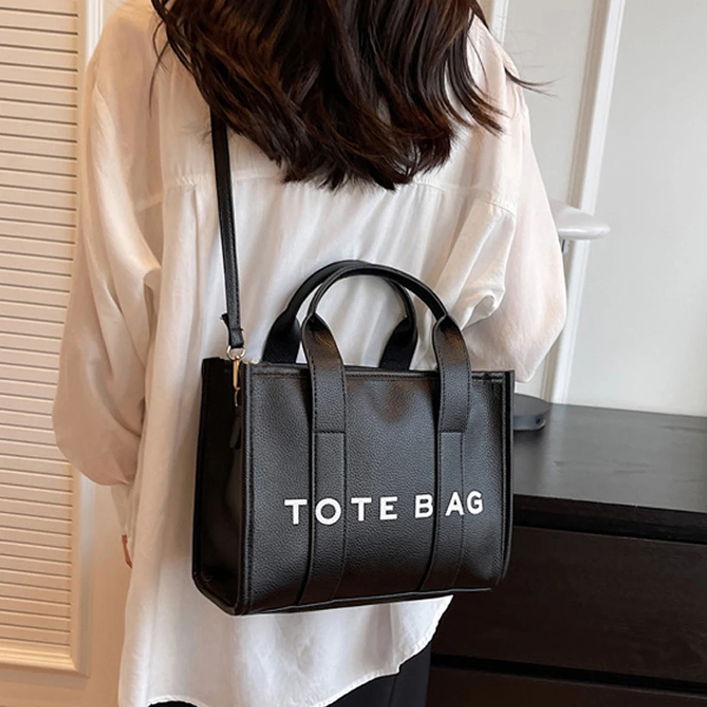 TOTE BAG Fashion New Women\'s Tote Bag PU Leather Handheld One Shoulder Crossbody Bag Women\'s Bag