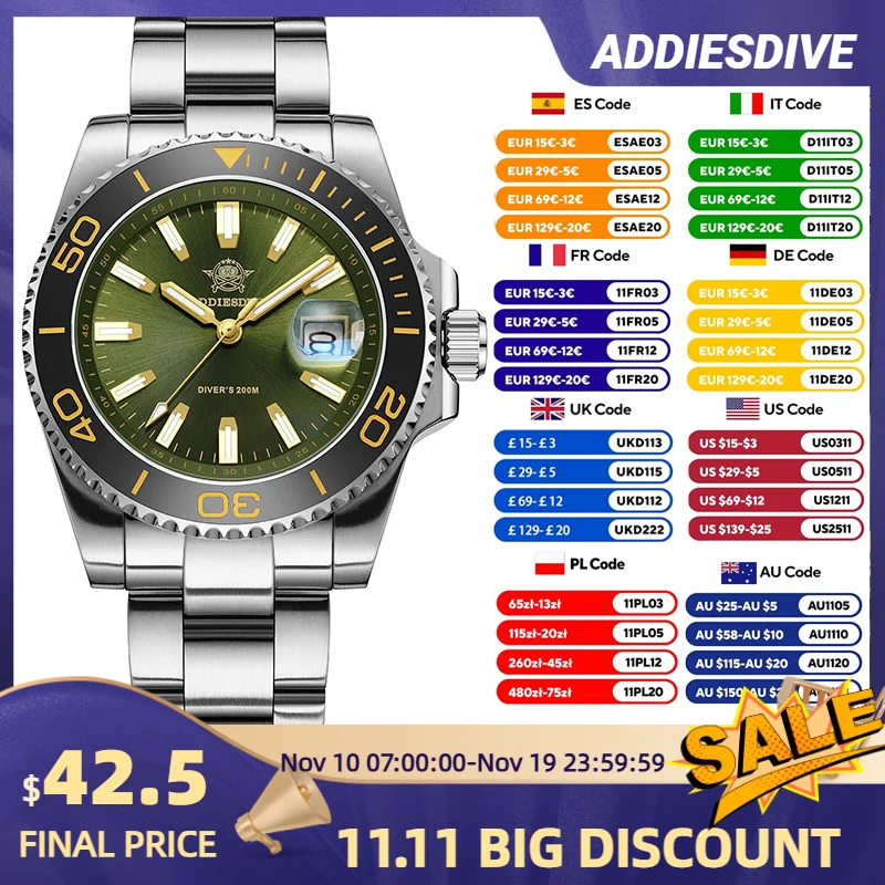 addiesdive-nuevo-reloj-de-buceo-de-lujo-ad2510-para-hombre-41mm-bgw9-esfera-esmaltada-luminosa-corona-atornillada-correa-de-acero-inoxidable-duradera