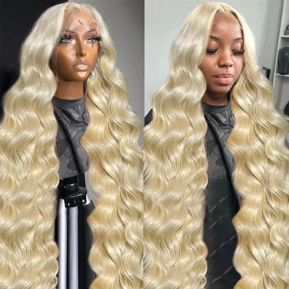 HD Transparent 613 Blonde Body Wave 13x4 13x6 Lace Front Human Hair Wig Brazilian Wet And Wavy 13x4 Lace Frontal Wig for Women