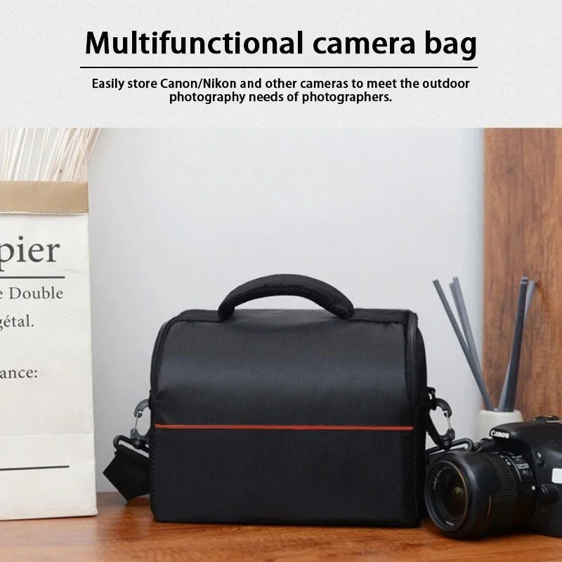 New Fashion Digital DSLR Camera Bag Shoulder Bag Waterproof Case Photography Photo Bag For Canon Nikon Sony Lens Pouch Bag