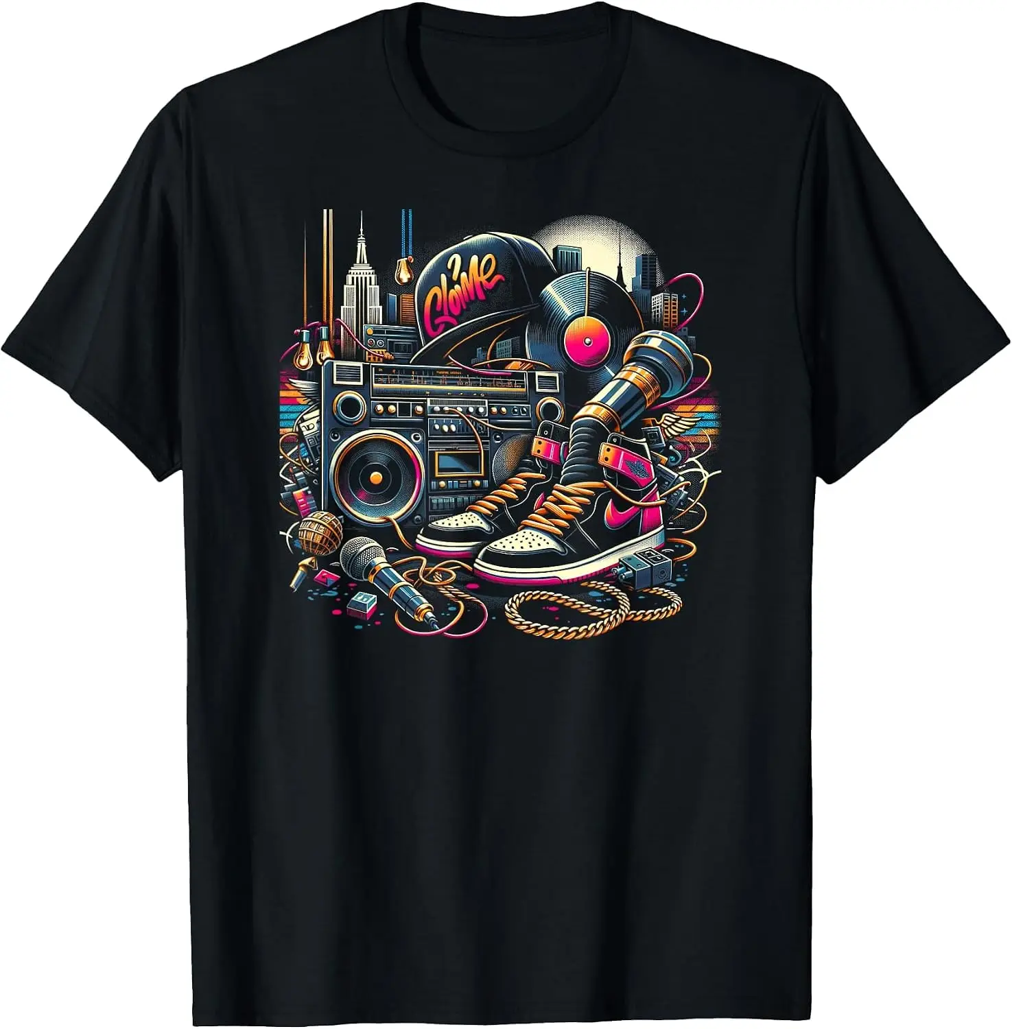 Hiphop Vibe Cool Tee | Men Women S - 6XL Graphic T-Shirt Fun 100% Cotton Short-Sleeve Shirt – A Gift For Halloween Or Christmas.