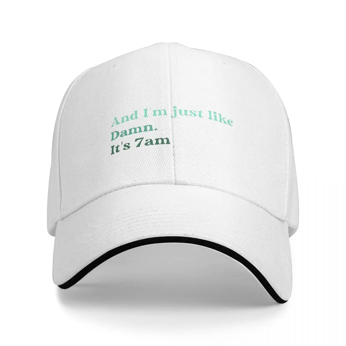 

Damn... Its 7am Cap Fashion Casual Baseball Caps Adjustable Hat Hip Hop Summer Unisex Baseball Hats Customizable Polychromatic