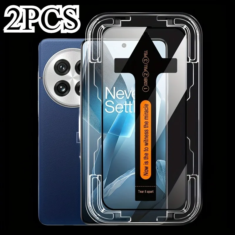 

2Pcs HD Screen Protector Tempered Glass For OnePlus 13T 13R 12R 11R 10 9 Pro Full-Cover Glossy Finish Shatterproof Glass