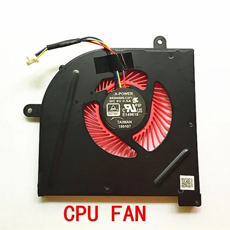 NEW Laptop cpu cooling fan for MSI GS63VR GS63 GS73 GS73VR MS-17B1 Stealth Pro C. .PU BS5005HS-U2F1 GPU BS5005HS-U2L1 COOLER fan