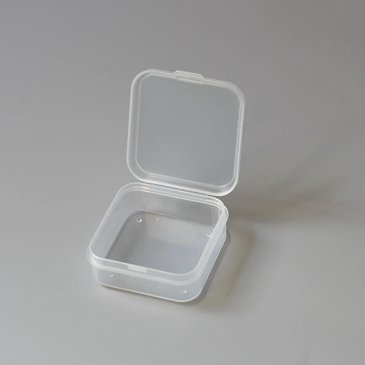 Small Storage Box Square Transparent Mini Case Clear Plastic Jewelry Earrings Rings Beads Plastic Packaging Boxes Food Grade PP