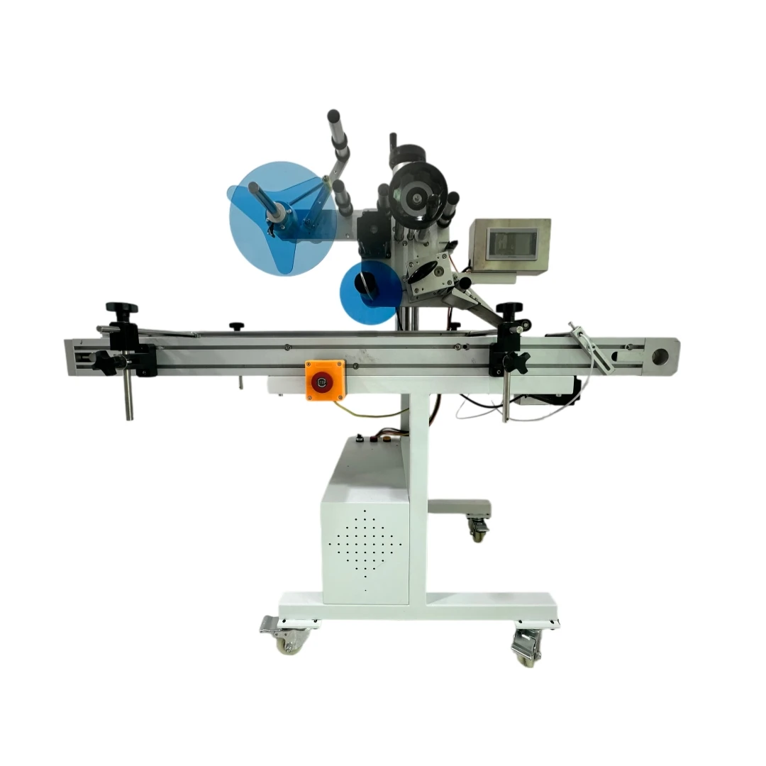 Automatic Flat Top Surface Self-Adhesive Sticker Paging Labeling Machine for Plastic Container, Case, Box & Express Box