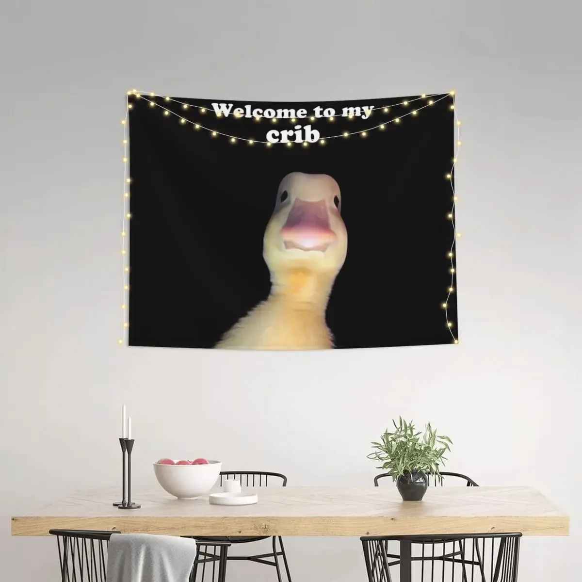 Welcome to My Crib Tapestry College Dorm Bedroom Room Decoration Wall Hanging Tapestry