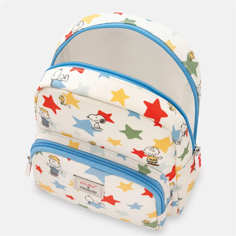 Mochila escolar dos desenhos animados snoopy 23*19*7cm kawaii ballet menina mochila impermeável cat kidston saco