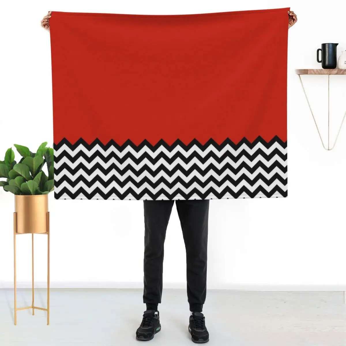 

Black Lodge (Twin Peaks) inspired graphic Throw Blanket Wrinkle Resistant Lightweight Blanket