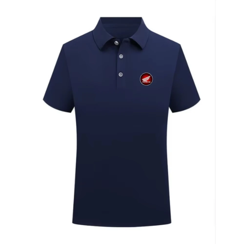 

Honda Motorcycle Men's POLO Shirt 2025 Summer Riding Breathable Shirt Fashion Printed Urban Short Sleeve Loose Lapel Racing Suit