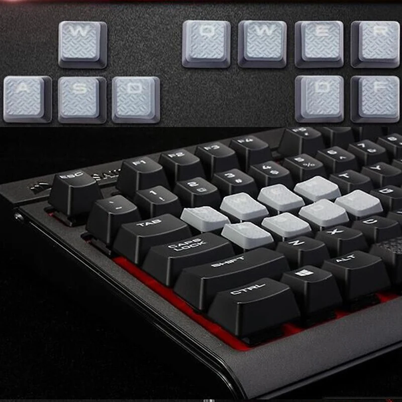 メカニカルキーボード用キーキャップ メカニカルキーボード K70RGB キーキャップ シルバーレッド