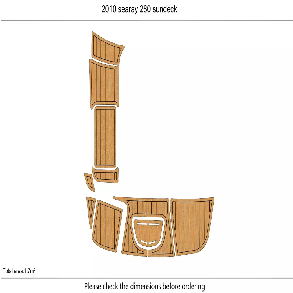 2009-2015 searay 280 sundeck Cockpit Swim platform 1/4