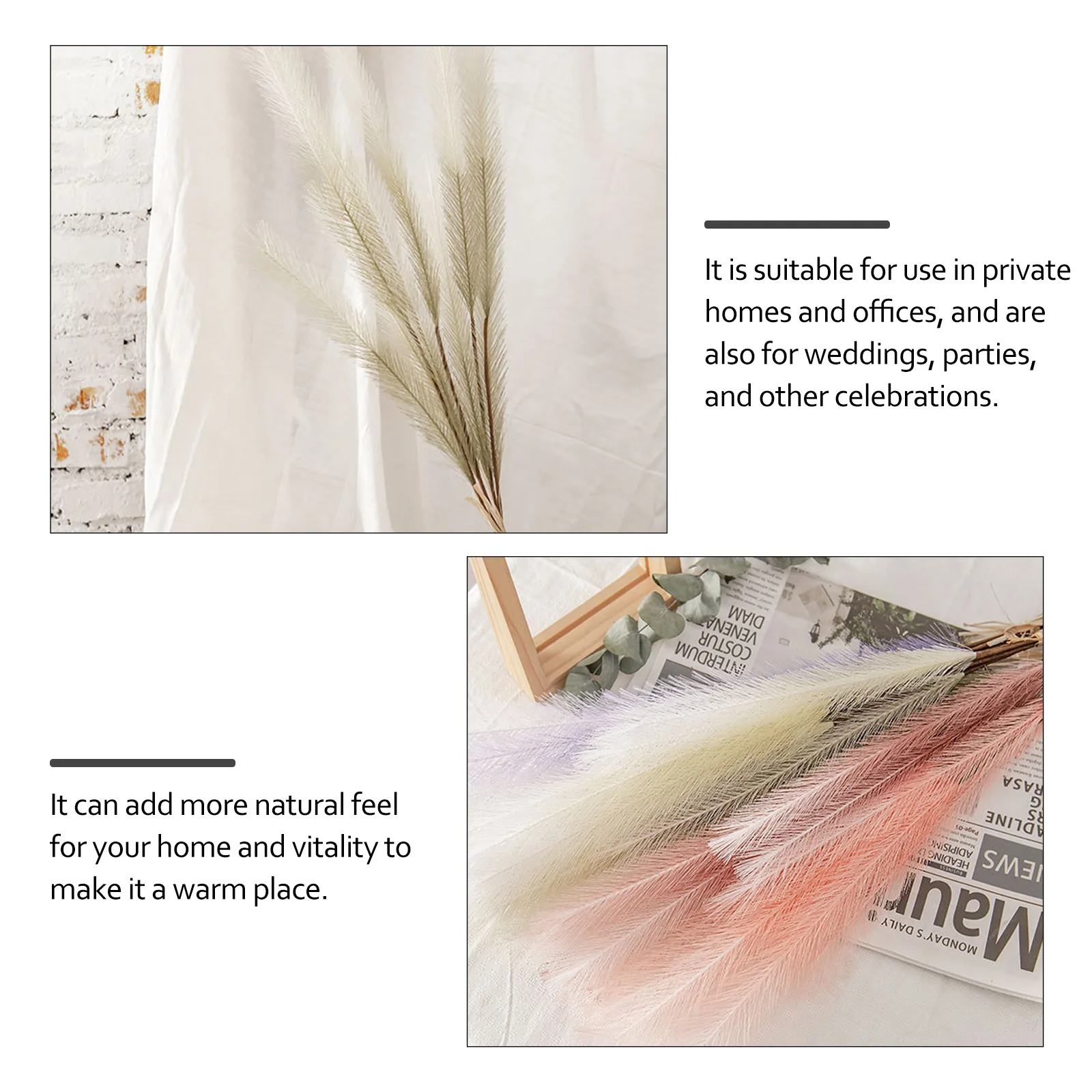 

10 Pcs Artificial Bouquet H Wrapped Paper Rod DecorPlants Home Office Wedding Party Photoshoot Props Maintenance Free Fake