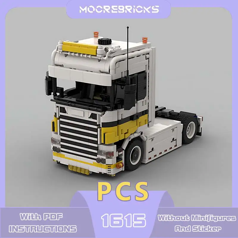 Collection Toy Truck Head Model Building Blocks City Towing Vehicle Model DIY Assembly Technology Bricks Children's Puzzle Toys