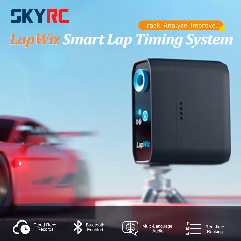 SKYRC LapWiz IR RC Lap Timer Multi-Car ID Mgmt Screen Cast OTA for Mini-Z 1/10 RC Racing