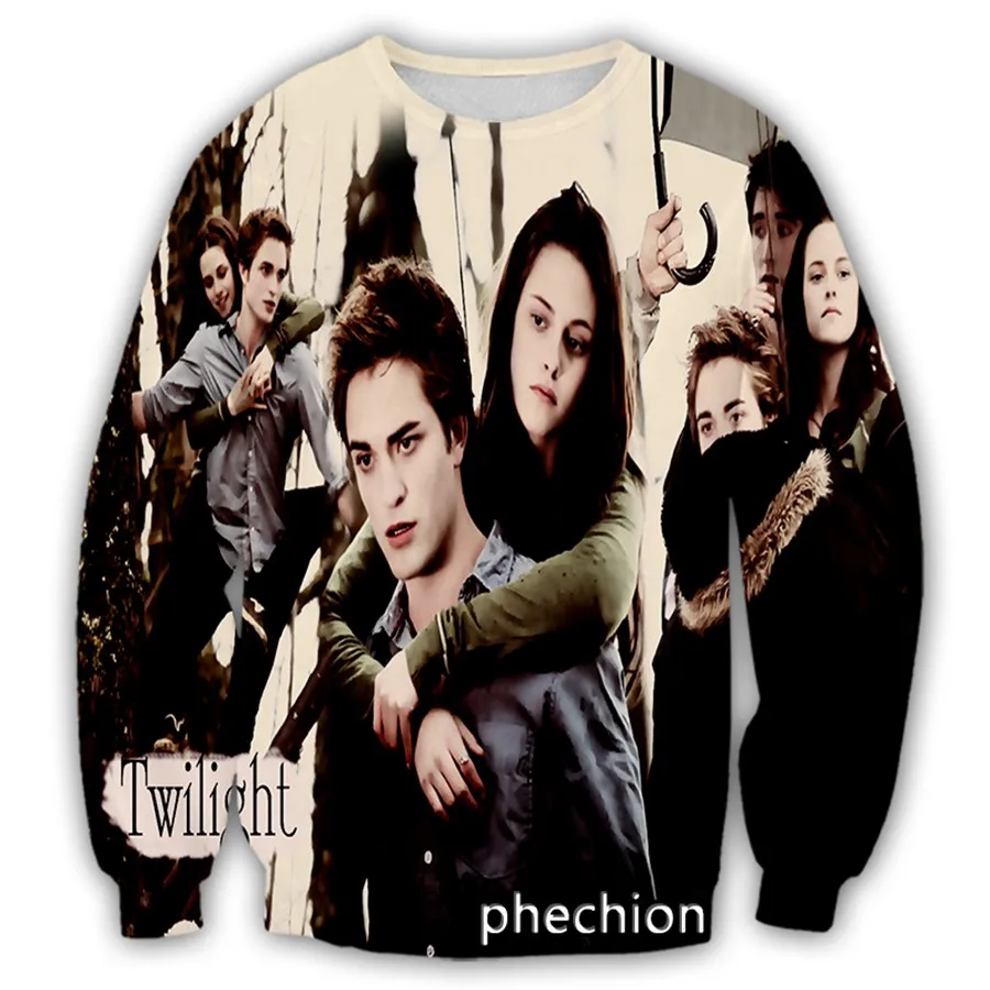 phechion New Fashion Men/Women The Twilight Saga 3D Printed Long Sleeve Sweatshirts Casual Sport Streetwear Clothing Tops S67