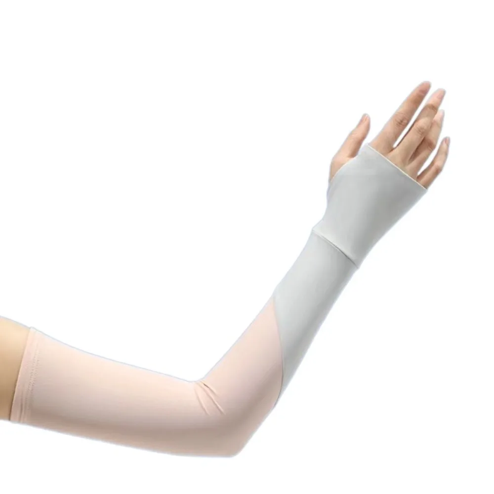 

Высококачественные нарукавники из ледяного шелка для защиты от солнца, дышащие, с защитой от УФ-излучения, для использования на улице