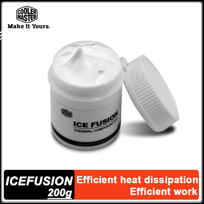 Cooler Master ICEFUSION 200g Pasta térmica para CPU Pasta térmica para computador de mesa de grande capacidade