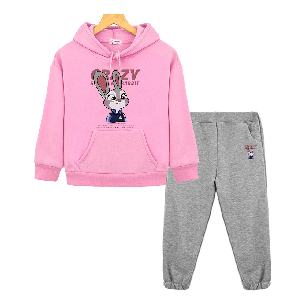 

Zootopia 2 hoodies Fleece Sweatshirt kids boutique clothes pullover y2k sudadera Disney hoodie+Pant boy girls Hooded Sports Sets