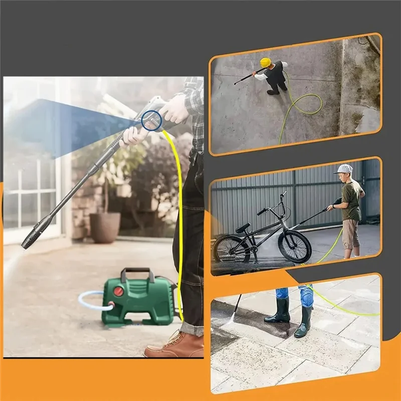 Manguera de limpieza de alta presión de 10 metros para Karcher K2 a K7, Kit de limpieza de lavadora a presión de agua de drenaje de alcantarillado