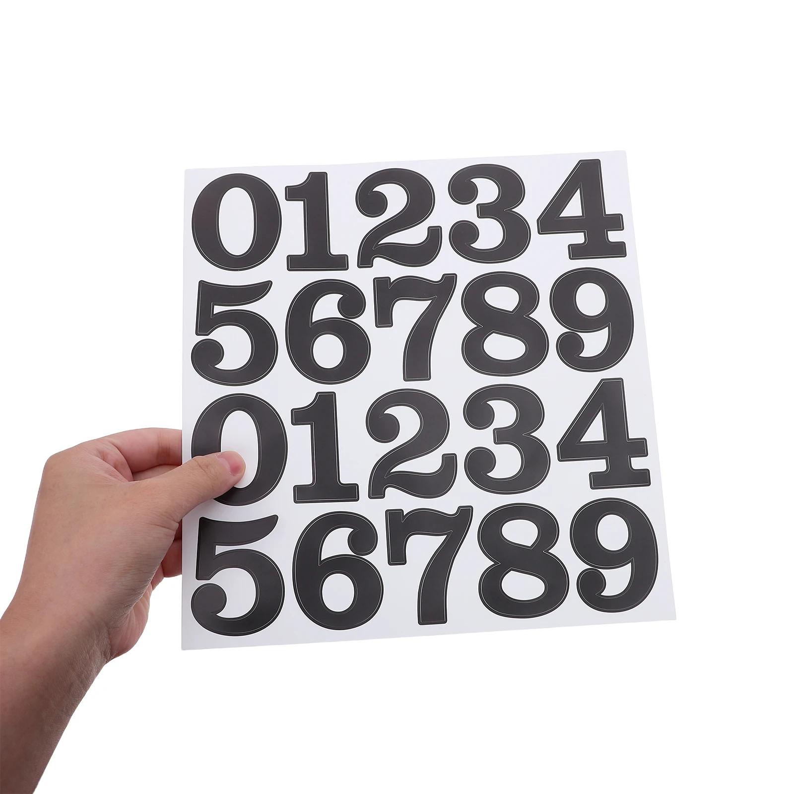 

25 шт. водонепроницаемые самоклеящиеся виниловые наклейки с номерами для почтового ящика, домашнего офиса, классного адреса, органайзера, этикетки