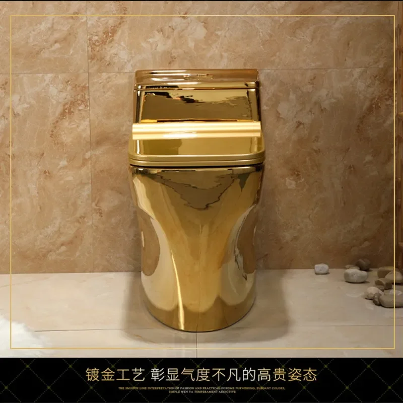 for Factory Direct Sales Electroplated Gold Toilet Color Gold KTV Flush Rose Gold Scratch Resistant
