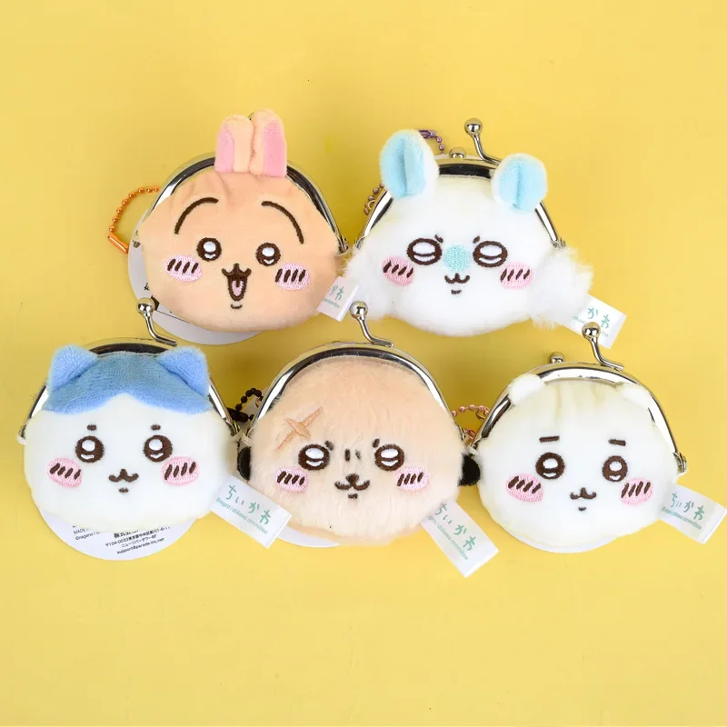 jiyi Coin Wallet Hachiware Usagi Pendant Momoka Sea Otter Bag Toy Decoration Keychain Portable Wallet Girl Holiday Gift
