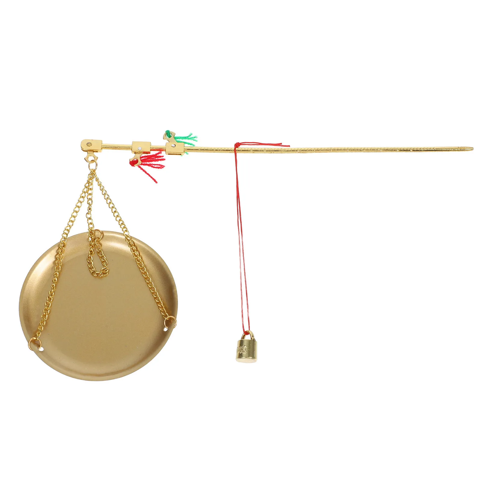 1Set Mini bilancia portatile vintage per medicina cinese piccola bilancia in metallo per foglie di tè frutta secca gioielli pesatura bilance
